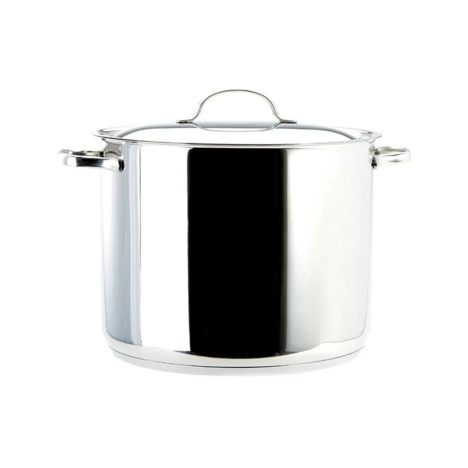 Olla Alta con Tapa 13,5L Acero Inoxidable 28cm 32129 Lacor