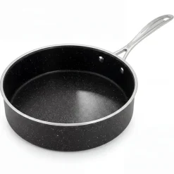 Olla Baja 24cm Granito Negro Capri Henckels