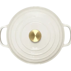 Olla Fierro Esmaltado Blanco 28 cm Lugano