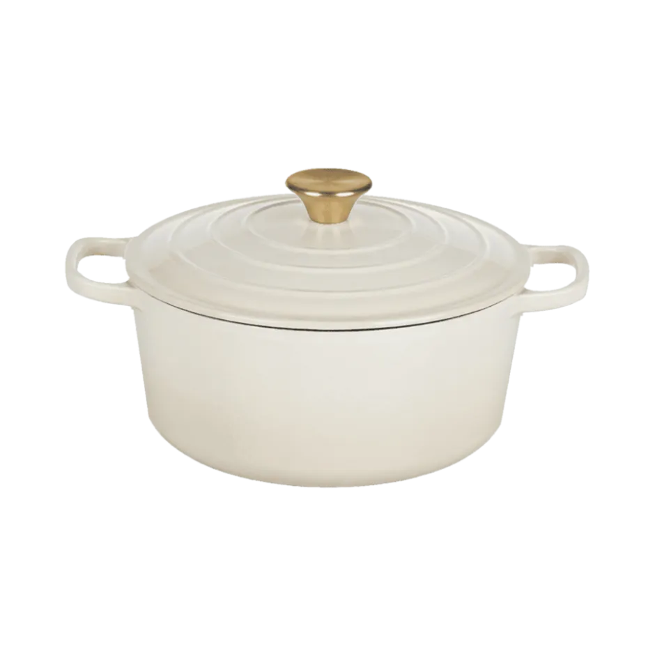 Olla Fierro Esmaltado Blanco 22 cm Lugano
