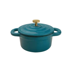 Olla Fierro Esmaltado Petróleo 10 cm Lugano
