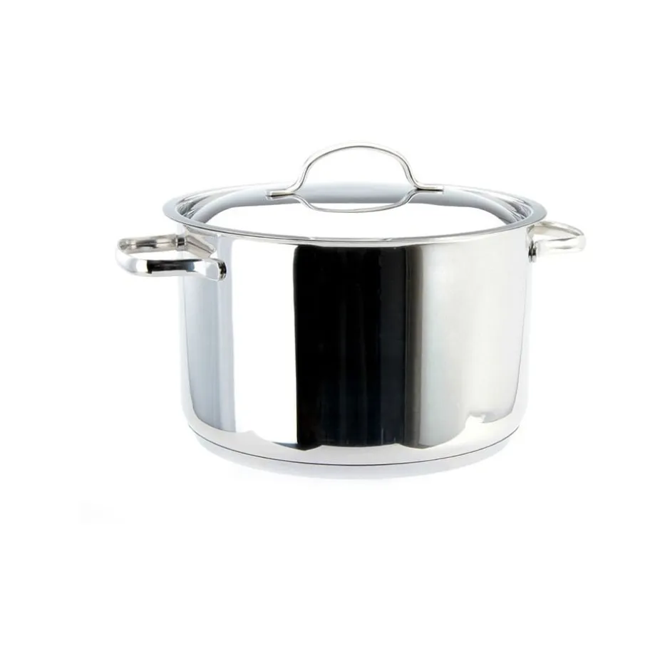 Olla Recta 6,5lt Acero Inoxidable 24cm Basic Lacor
