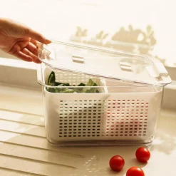 Organizador Refrigerador con Cesta Grande Simplit