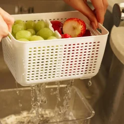 Organizador Refrigerador con Cesta Grande Simplit
