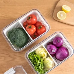 Organizador Refrigerador con Cesta Grande Simplit