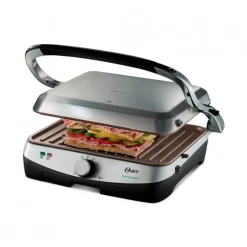Parrilla y Panini Eléctrica Bioceramic Oster