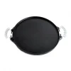 Plancha Fierro Redonda con Asas de Alambre 25cm Dussel