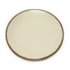 Plato Bajo Melamina Ivory 19cm Diseño Borde Lugano