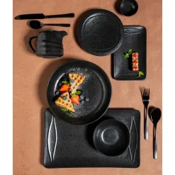 Plato Hondo 26cm Cinder Black Ariane