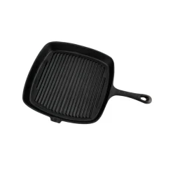 Sartén Grill Cuadrada Fierro Fundido 23cm Lugano