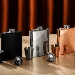 Set Bar 4 pzs Licorera Cobre Lugano
