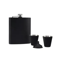 Set Bar 4 pzs Licorera negro Lugano