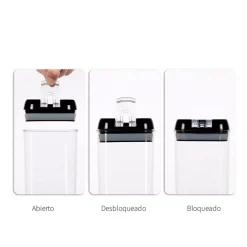 Set contenedores herméticos Simplit 7 piezas negro