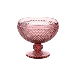Set 4 Copas Helado 300ml Morado Mini Diamante Lugano