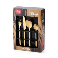 Set Cuberteria 24 Pzs Dorado Urban FTA