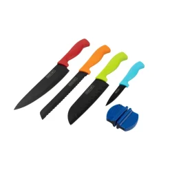 Set cuchillos 5 piezas natural Roichen
