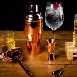 Set de Bar 4pzs Cobre Manhattan Lux Lugano