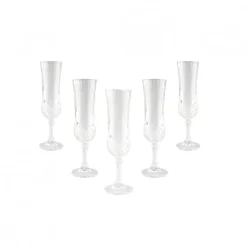 Set de 6 Copas Flauta 140ml Longchamp Cristal D´Arques