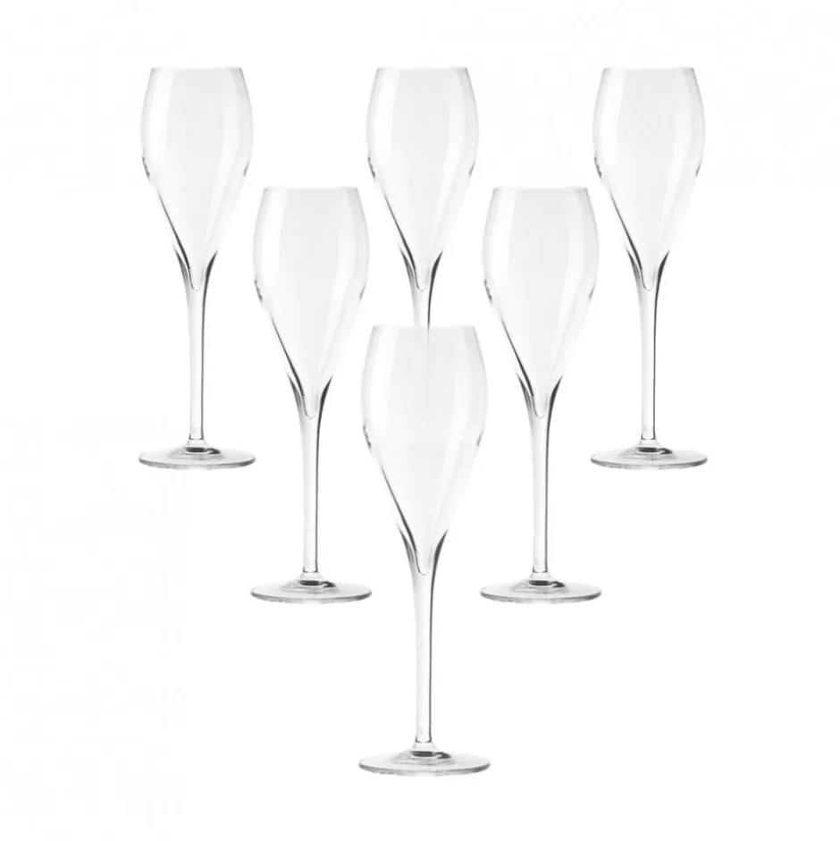 Set de 6 Copas Flauta 200ml Luigi Bormioli