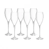 Set de 6 Copas Flauta 320ml Magnifico Luigi Bormioli
