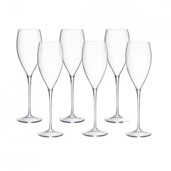 Set de 6 Copas Flauta 320ml Magnifico Luigi Bormioli