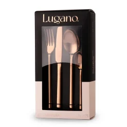 Set de cubiertos 24 piezas Goldrose Metal Lugano