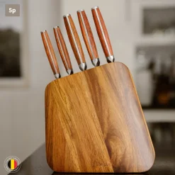 Set de cuchillos acero inoxidable Holz 5 piezas y Taco Simplit