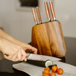 Set de cuchillos acero inoxidable Holz 5 piezas y Taco Simplit