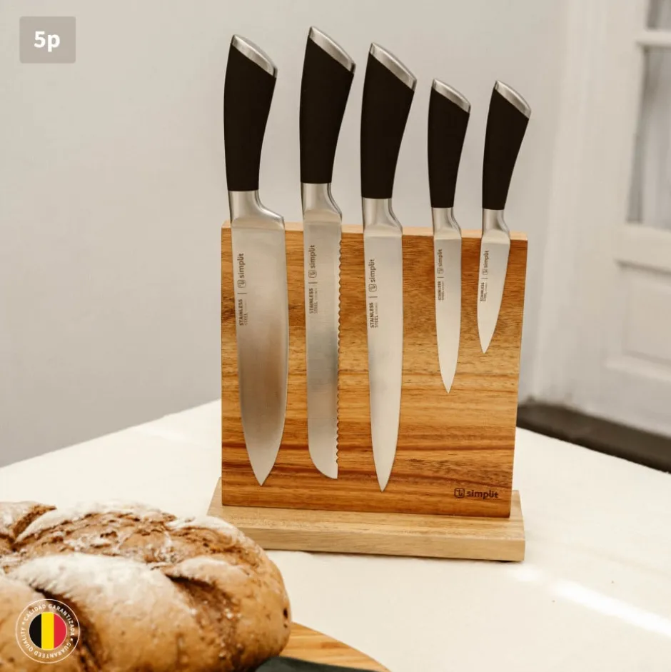 Set de 5 Cuchillos Kuche Acero Inoxidable Simplit