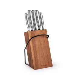 Set de 5 Cuchillos Stahl Acero Inoxidable y Taco Simplit