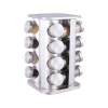 Set de 16 Frascos para Condimentos Giratorio de Metal Simplit