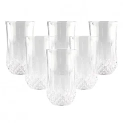 Set de 6 Vasos de Whisky Alto 360ml Longchamp Cristal D´Arques