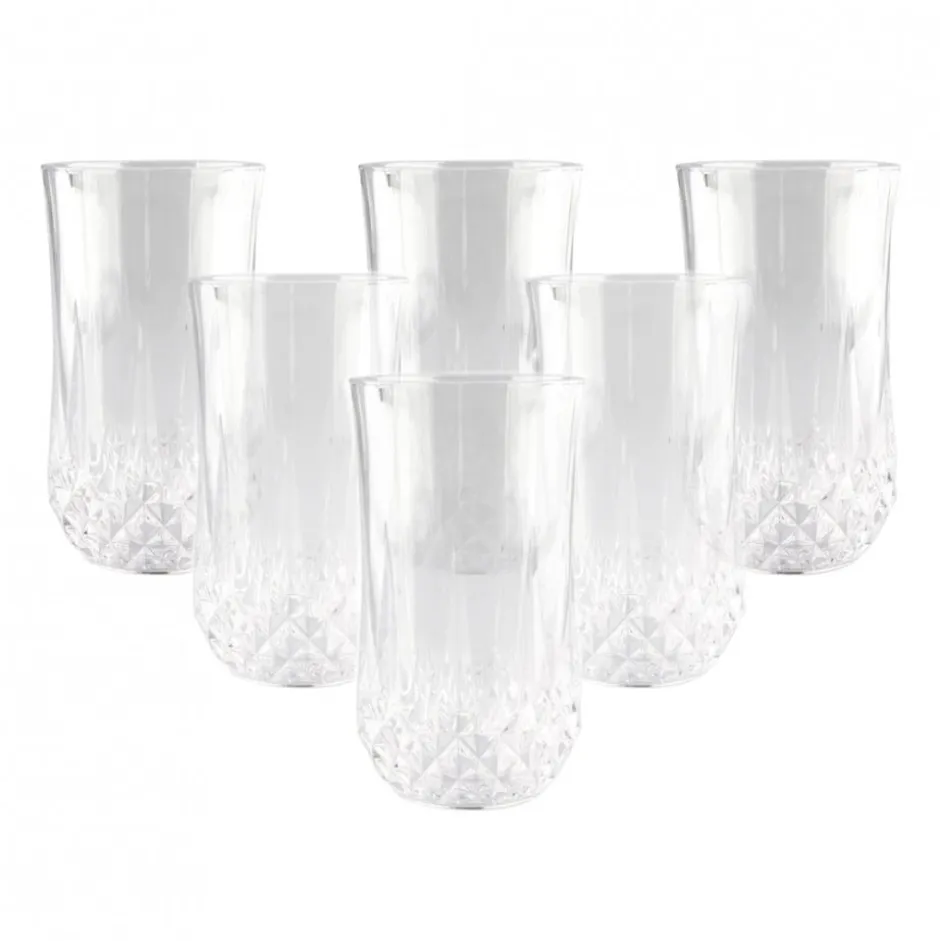 Set de 6 Vasos de Whisky Alto 360ml Longchamp Cristal D´Arques