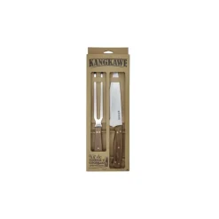 Set 2 Pc Tenedor Cuchillo Parrillero Kangkawe
