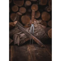 Set 2 Pc Tenedor Cuchillo Parrillero Kangkawe