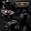 Set 6 Platos 20cm Carbón Lugano