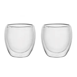 Set 2 Pzs Tazas Doble Pared 150ml Borosilicato Bali Lugano