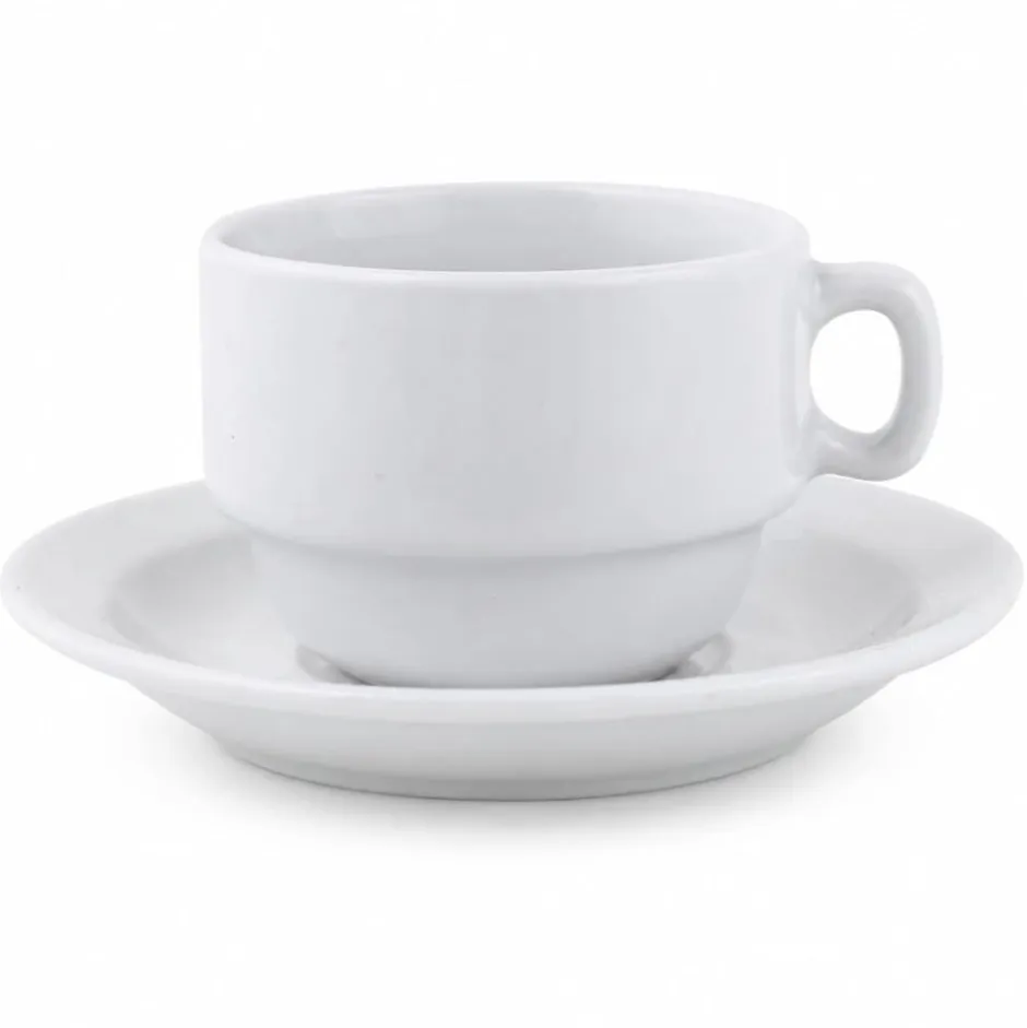 Set Taza Café 170cc y Platillo Robust FTA