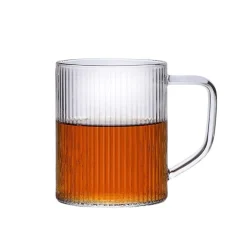Set 2 Tazas Borosilicato Líneas 220ml Lugano