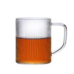 Set 2 Tazas Borosilicato Líneas 400ml Lugano