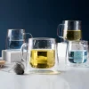 Set 2 Tazas Doble Pared 400ml Borosilicato Constelación Lugano
