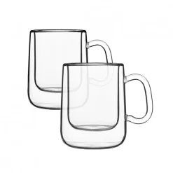 Set 2 Tazas Doble Pared 100ml Colombia Thermic Glass Luigi Bormioli