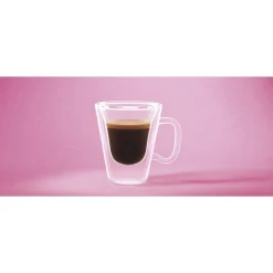 Set 2 Tazas Doble Pared 85ml Costa Rica Thermic Glass Luigi Bormioli