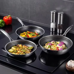 Set Wok 30cm, Sartén 20 y 28cm Bee Lugano