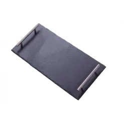 Tabla Rectangular con Asas 40x20cm Pizarra Lugano