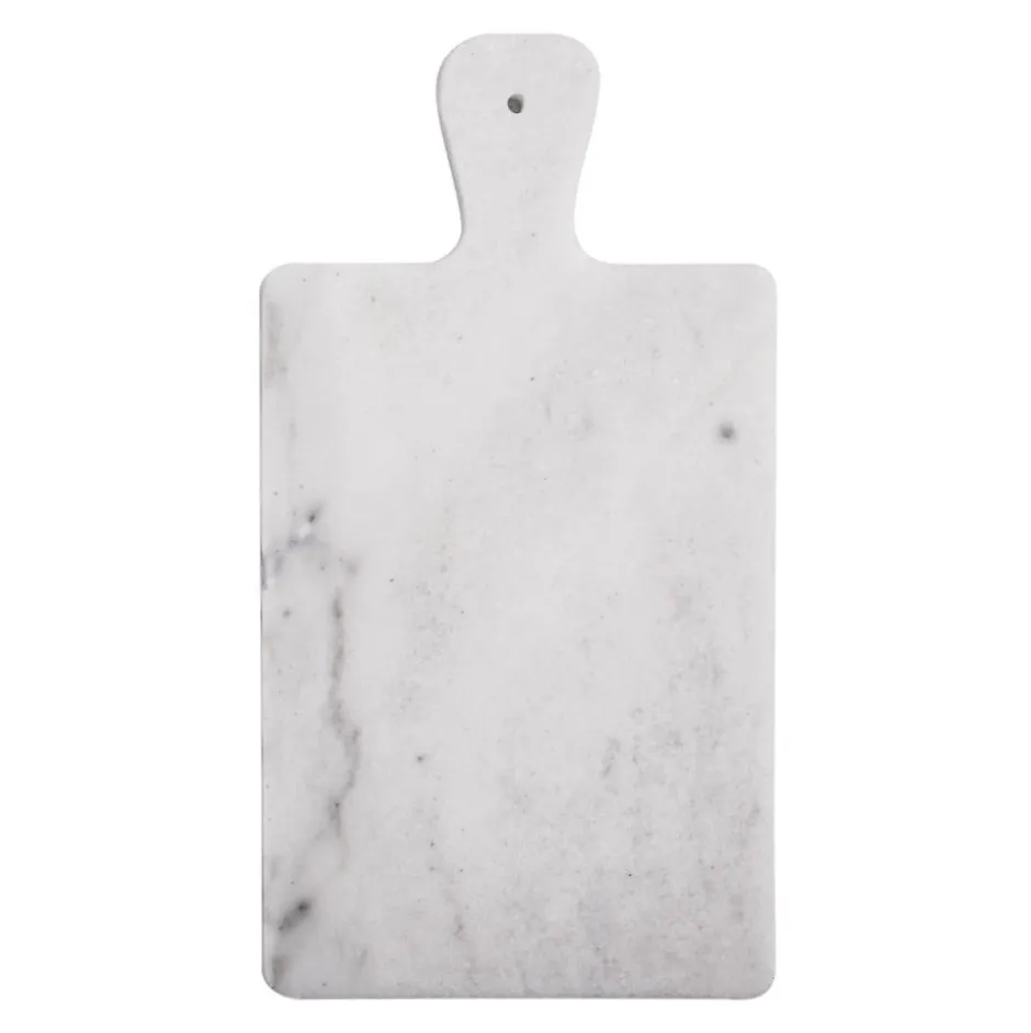 Tabla Rectangular con Mango 34x18cm Mármol Lugano