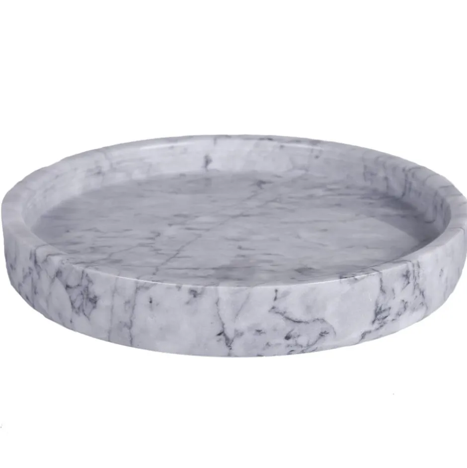 Tabla Redonda 25x3cm Marmol Lugano