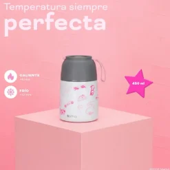 Termo Comida Barbie Fun + Cuchara 450ml Acero Inox UMA