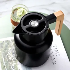 Termo para Agua Fría y Caliente 1L Negro Lugano