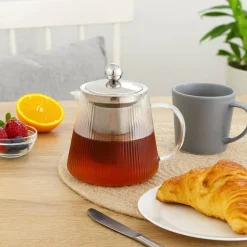 Tetera Borosilicato Líneas 1,2L Lugano